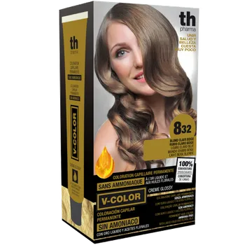 Barva na vlasy TH Pharma Barva na vlasy V-color č.8.32 (světle béžová blond )- domácí sada+ šampon a maska zdarma