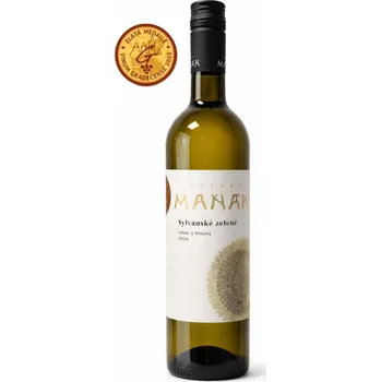 Víno Sylvánské zelené, 2024, výběr z hroznů, suché, Maňák, 0,75l
