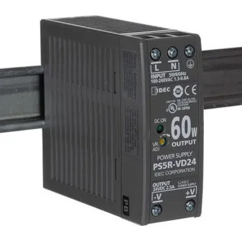 spínaný zdroj Idec Spínaný Napájecí zdroj na lištu DIN, počet výstupů: 1, výstup: 24V dc, 2.5A, vstupní: 85 → 264 V ac / 100