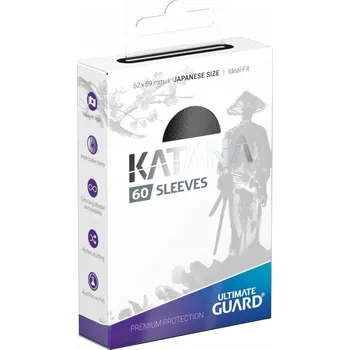 Příslušenství ke karetním hrám Obaly na karty Ultimate Guard Katana Japanese černé 60 ks