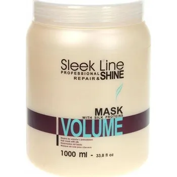 Vlasová regenerace Maska na vlasy s hedvábím pro jemné vlasy Stapiz Sleek Line Volume 1000 ml