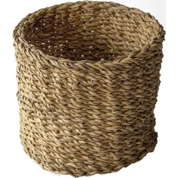 Úložný box košík kulatý střední pr.21x18cm mořská tráva