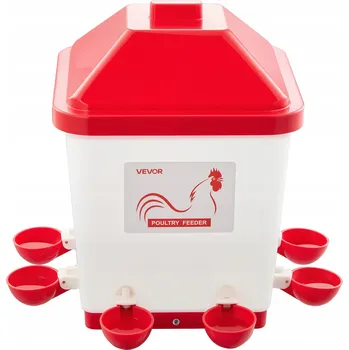 krmítko pro hospodářská zvířata VEVOR Krmítko pro drůbež automatické gravitační krmení 18,14 kg 19 L