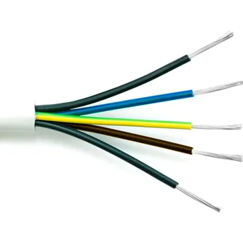 elektrický kabel Kabel silikonový CSSS V05SS-F 5x1,5, ProPS, bílý - 1 m (V05SS-F 5x1.5)