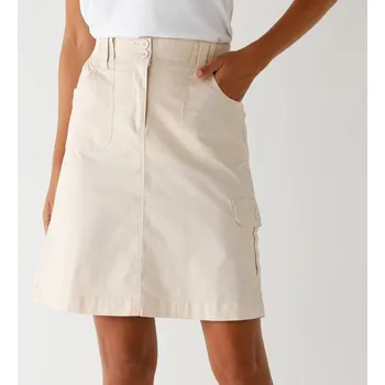 Dámská sukně Krátká sukně s kapsami béžová 50
