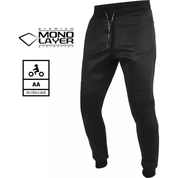 Tepláky na moto Trilobite Rovani monolayer black - 2Xl / černá