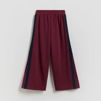 Dívčí oblečení Reserved - Tepláky s postranními pruhy - hnědá - 454JZ-83X - 454JZ-83X-164