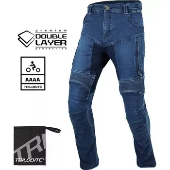 Moto kalhoty Kalhoty na moto Trilobite Parado doublelayer Aaaa slim fit men jeans blue level 2 (Zkrácené) - 40 / modrá