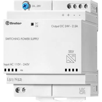 spínaný zdroj Finder 78.60.1.230.2402 síťový zdroj na DIN lištu 24 V/DC 2.8 A 60 W Obsah 1 ks