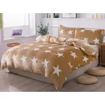 XPOSE® Mikroplyšové povlečení LÝDIE Exclusive - béžové 140x200 cm, 70x90 cm, Mikroplyš + Prodloužená možnost vrácení zboží do 50 dnů