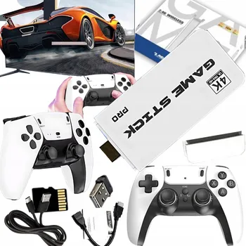 Herní konzole RETRO HDMI KONZOLE S 20 000 HRY TV EMULÁTOR + 2 BEZDRÁTOVÉ OVLADAČE