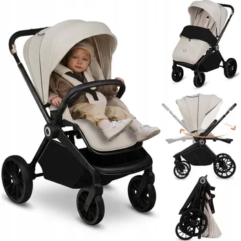 Kočárek Sportovní kočárek Lionelo Mika Plus - Béžová písková