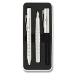 Sada plnicí a kuličkové pero Faber-Castell Grip Edition 2010 - bílá