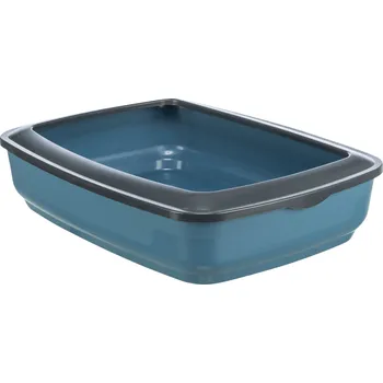 Toaleta pro kočku TRIXIE Kočičí WC Brisko s odnímatelným okrajem Barva: modrá