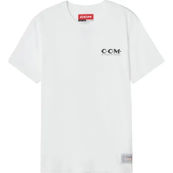 Pánské oblečení Pánské tričko CCM 125 Anniversary Short Sleeve TEE White Velikost: M