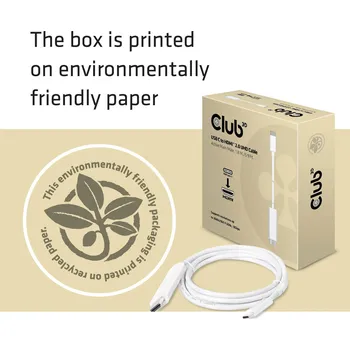 Audio kabel club3D USB-C® / HDMI kabelový adaptér USB-C ® zástrčka, Zástrčka HDMI-A 1.80 m bílá CAC-1514 Kabel pro displeje USB-C®