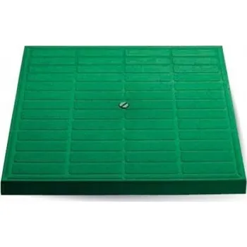 revizní šachta MONDIAL poklop pochůzný plný - zelený 400 x 400 - výprodej