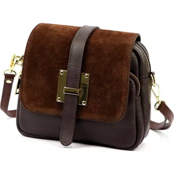 Kožená kabelka Luka hnědá KZ2258665