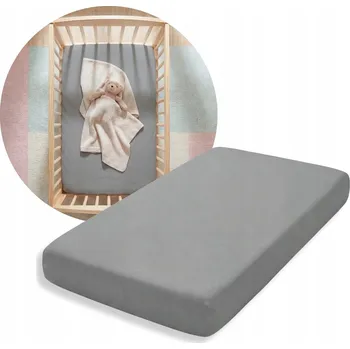 Prostěradlo Napínací Prostěradlo 90x40 Grafit JERSEY 40x90 FIKI MIKI POLSKÉ