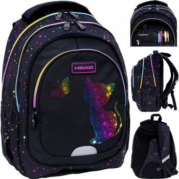 Školní batoh Školní batoh vícekomorový Head černý, vícebarevný, 20 l