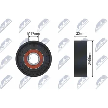 Napínací kladka, žebrovaný klínový řemen NTY RNK-VV-005