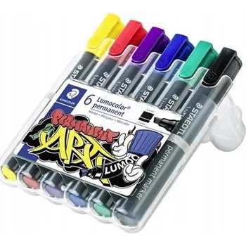 Permanentní popisovač vícebarevný Staedtler 6 ks