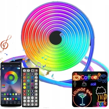 LED páska LED pásek 5M RGB 5050 DÁLKOVÝ OVLADAČ APLIKACE Bluetooth SADA 24V 72LED/m