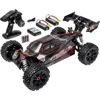 RC model auta Carson Modellsport Virus 4.2 XL černá, červená 1:8 RC model auta elektrický Buggy 100procent RtR 2,4 GHz vč. akumulátorů, nabíječky a baterie ovladače