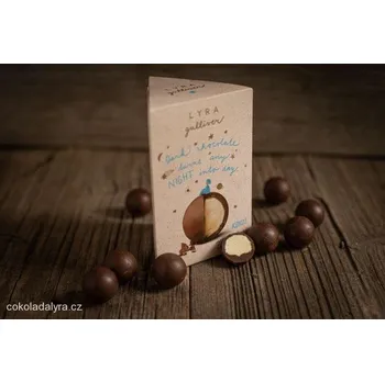 Čokoláda Čokoládovna Lyra GULLIVER KOKOS - mléčné čokoládové pralinky s kokosovou náplní