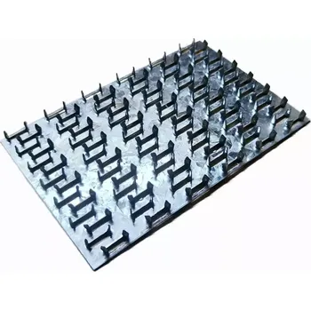 Tesařské kování Styčníková deska s trny 126x189x1,5 mm, ZB