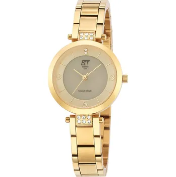 Hodinky ETT Eco Tech Time ETT ELS-12141-62M Diamond Lady Solar Drive Ladies Watch 30mm 5ATM