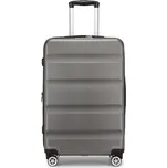 Rozšiřitelný cestovní ABS+PC kufr Kono - šedý - 89 L
