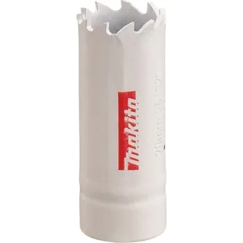 Vrták Vrtací korunka - děrovka Makita P-52473 pr. 20mm, BiM, 1/2" nebo SDS-Plus, na vyřezávání velmi přesných kruhových otvorů ve dřevě, hliníku, sádrokartonu, umělé hmotě, barevných kovech nebo tenké oceli