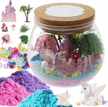 kreativní sada KREATIVNÍ SADA NOČNÍ LAMPA PRO DÍVKY NOČNÍ LAMPA KINETICKÝ PÍSEK