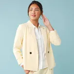 Splývavý blejzr pro menší postavu žlutá 38