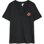 VERO MODA Tričko VMFEYOLA krvavě červená / černá