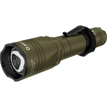 Svítilna ArmyTek Dobermann Pro Magnet USB Olive Warm LED kapesní svítilna, poutko na ruku, s brašnou, napájeno akumulátorem, 1400 lm, 164 g