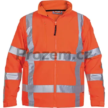 Softshellová reflexní bunda Toulon, oranžová, vel. L, EN 471 3, ISO 20471 3