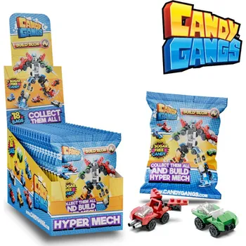 Bonbon CG Skládací kostky Auta Hyper Mech s cuk.1g (18 ks)