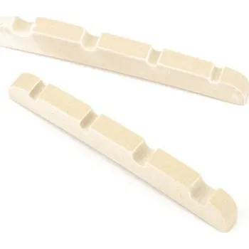 Příslušenství pro strunný nástroj Fender Pre-Slotted Micarta Jazz Bass White Nultý pražec pre baskytaru
