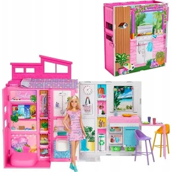 Panenka BARBIE FASHIONISTAS Útulný Domeček PANENKA HRAČKA PRO HOLČIČKU HRJ77