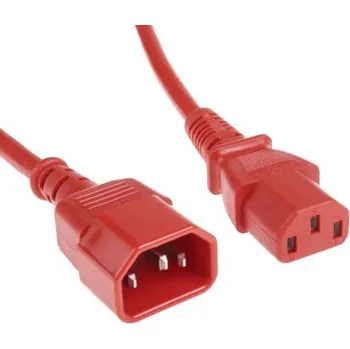 Napájecí kabel Napájecí kabel 5m, Červená, A: C13, B: C14 RS PRO