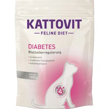Krmivo pro kočku 2x1,25kg Kattovit Diabetes/Hmotnost