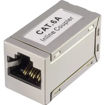 Elektrická zásuvka Renkforce RJ45 síťový adaptér CAT 6A [1x RJ45 zásuvka - 1x RJ45 zásuvka] bílá
