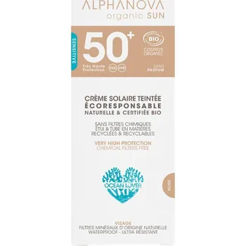 Opalování Alphanova Vzorek Opalovací tónující krém světlý SPF 50+ 2,5 g BIO