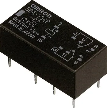 Cívka Omron G6A-274P-ST-US 5 VDC, G6A-274P-ST-US 5 VDC relé do DPS, monostabilní, 1 cívka, 220 V/DC, 250 V/AC, 2 A, 1 ks