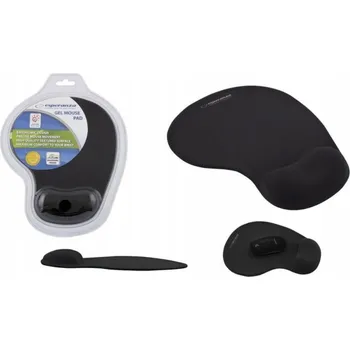 Podložka pod myš Podložka pod myš do kanceláře, GELOVÁ podložka pod myš EA137K ČERNÁ Kvalitní