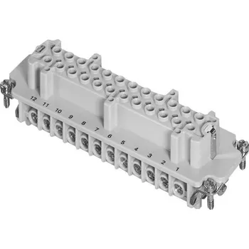 Elektrická zásuvka Amphenol C146 10B024 002 1-1 konektorová vložka, zásuvka Heavy|mate® C146 Počet kontaktů 24 plus PE 1 ks