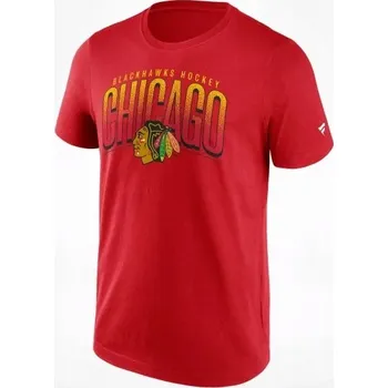 Pánské oblečení Pánské tričko Chicago Blackhawks NHL Team Arch Graphic T-Shirt Velikost: S