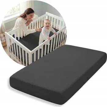 Prostěradlo PROSTĚRADLO potiskem 120x60, černé, BAVLNA , FIKI MIKI, POLSKÝ výrobek